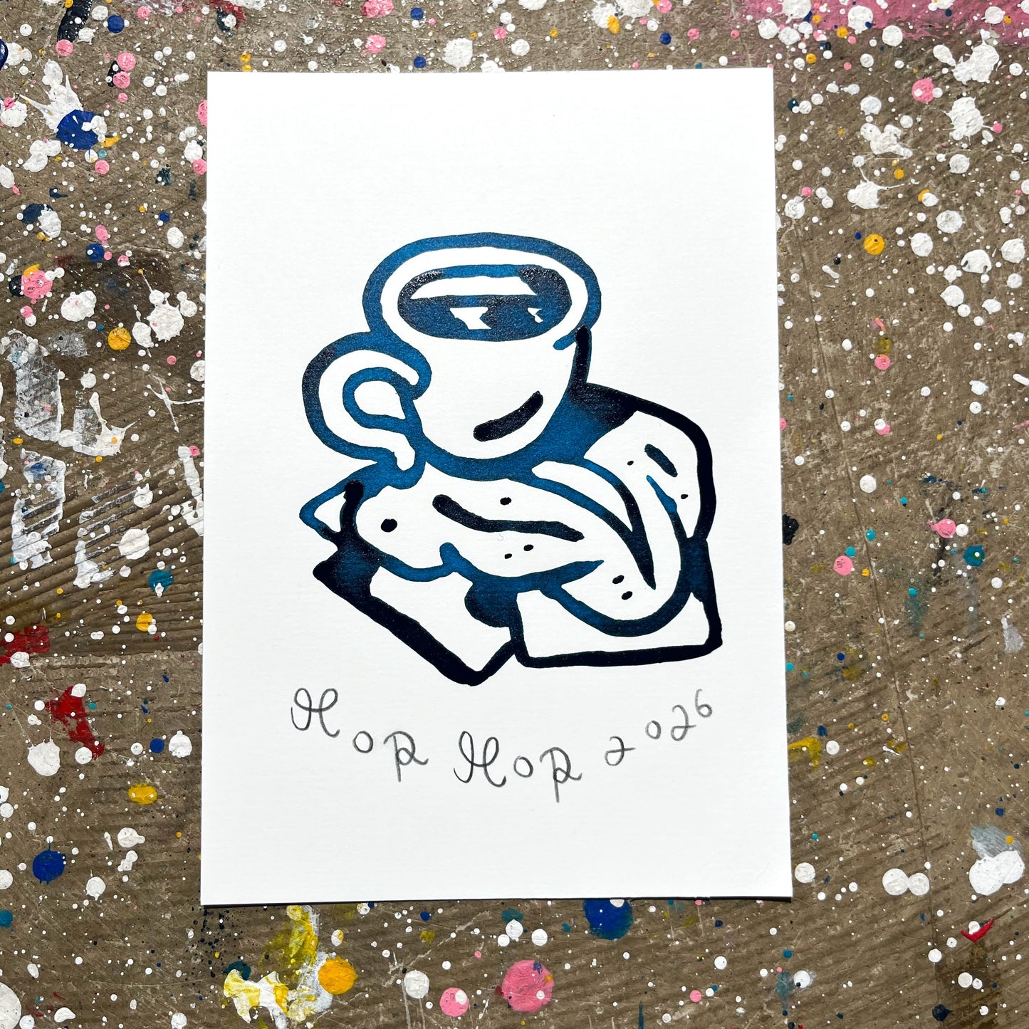 Kaffe og BMO - 18x12,5 cm