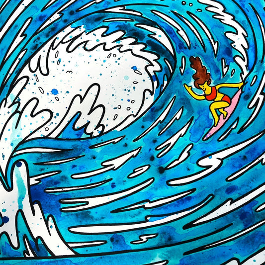 Surfer Girl - 110x160 cm 🏄♀️