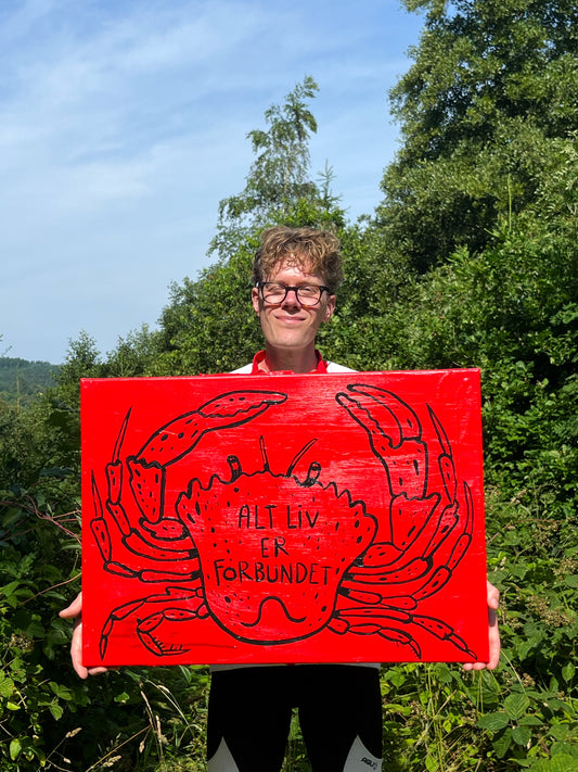 Alt liv er forbundet - 50x70 cm 🦀