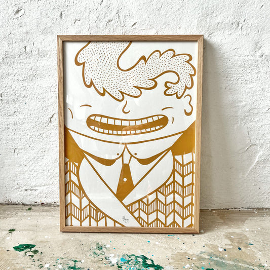 Indrammet Golden Gentleman - A3 størrelse