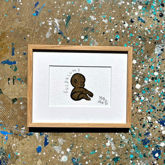 Guldklump - 18x23 cm