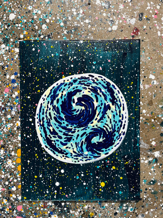 Måne - A3 størrelse