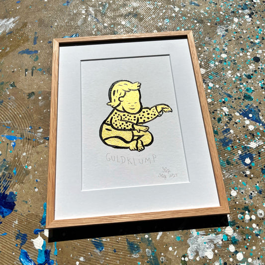 Guldklump - 32x24 cm