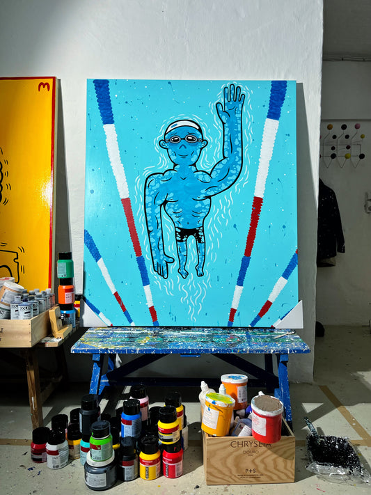 Under overfladen 140x120 cm
