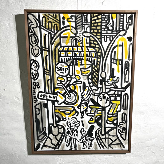 Tribeca dog walk - 73x53 cm