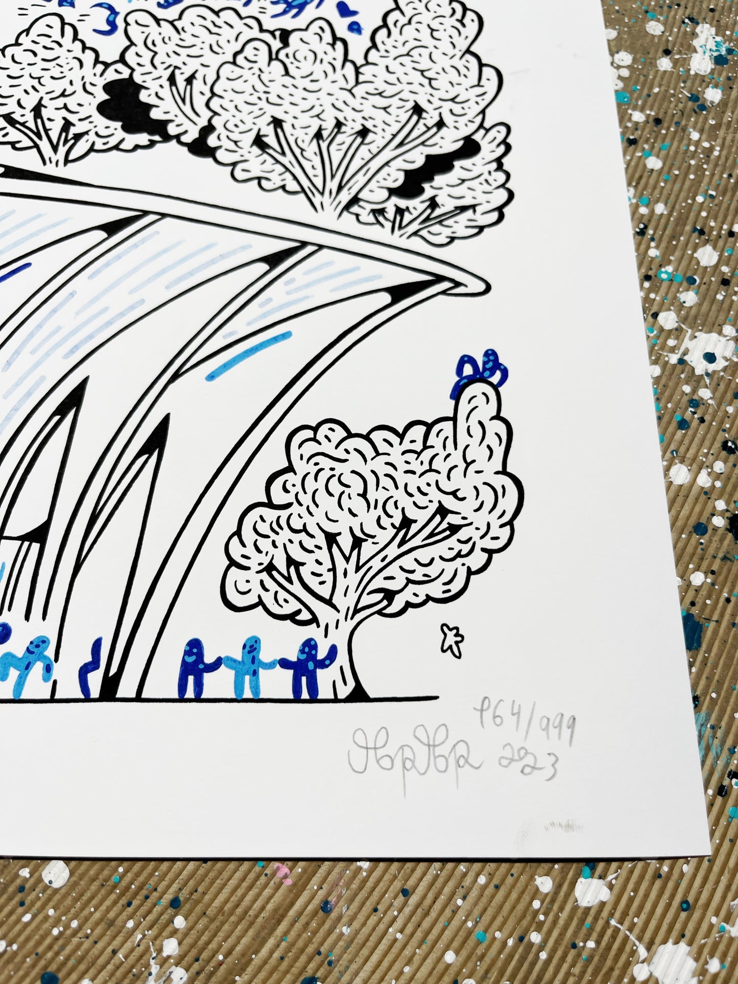 Få tilbage! AP udgave af Aarhus Stadion - 50x70 cm