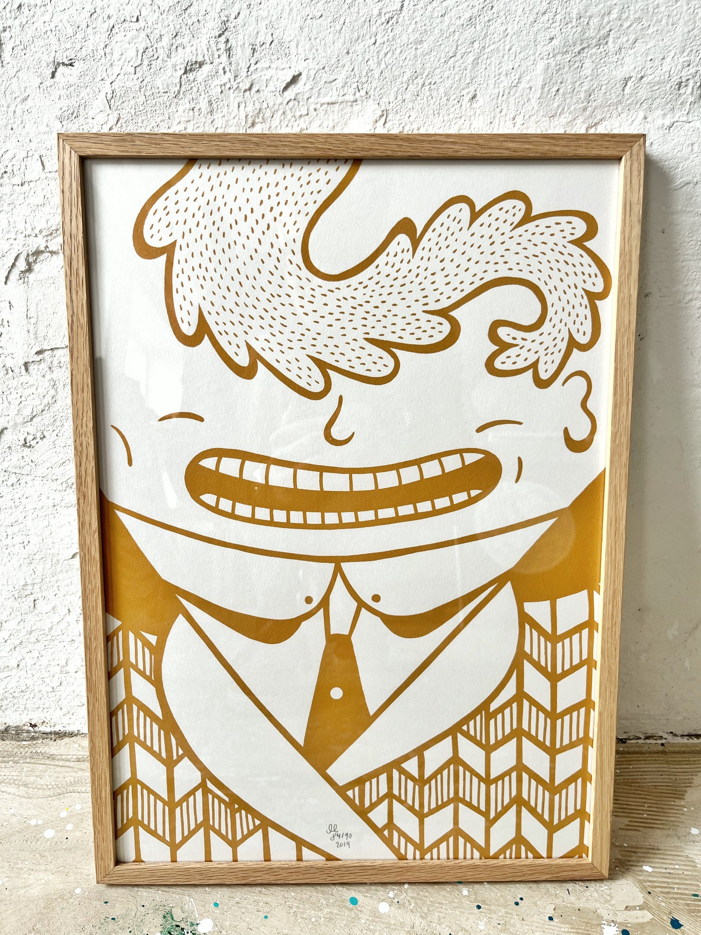 Indrammet Golden Gentleman - A3 størrelse