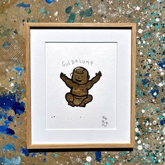 Guldklump - 31x27 cm