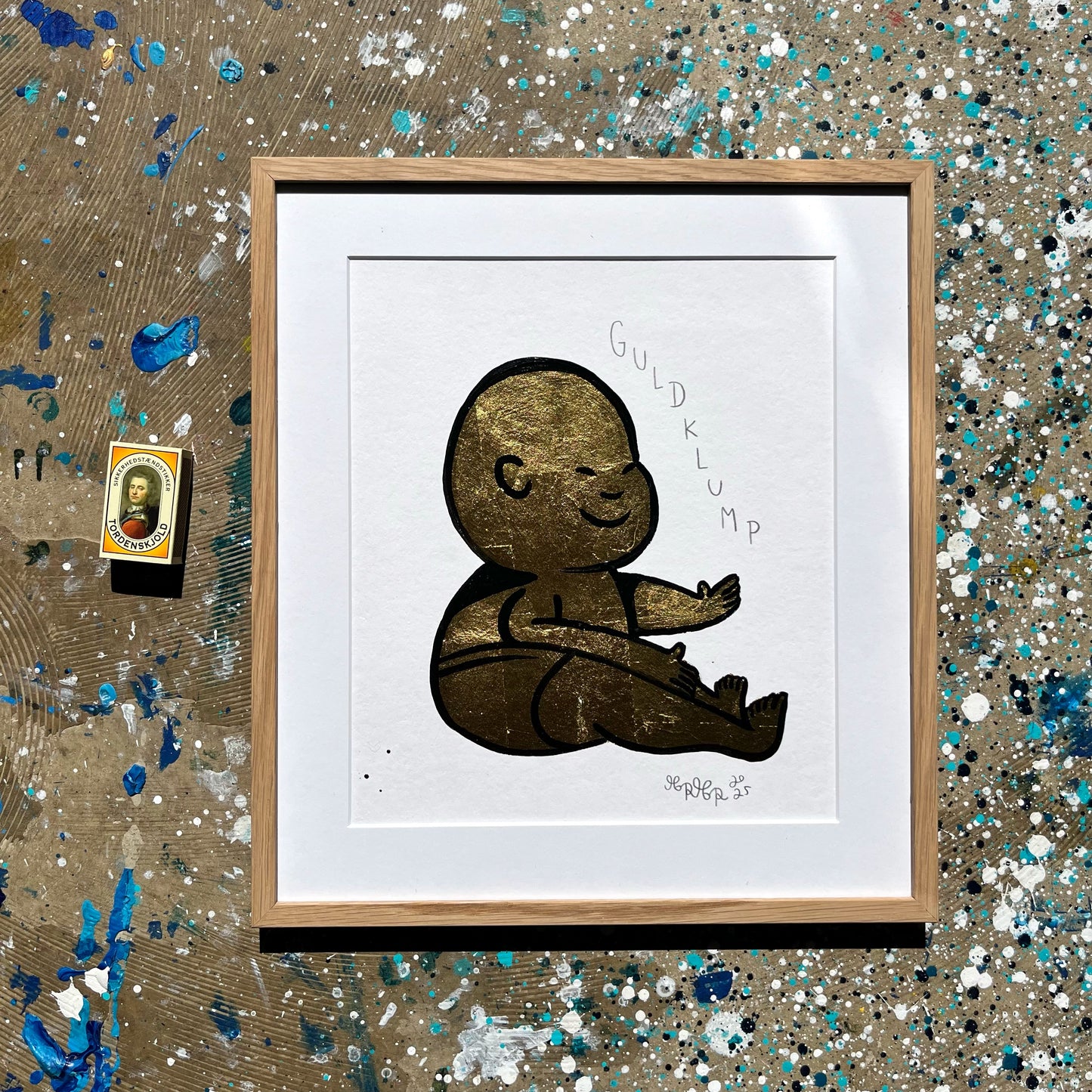 Guldklump - 39x34 cm