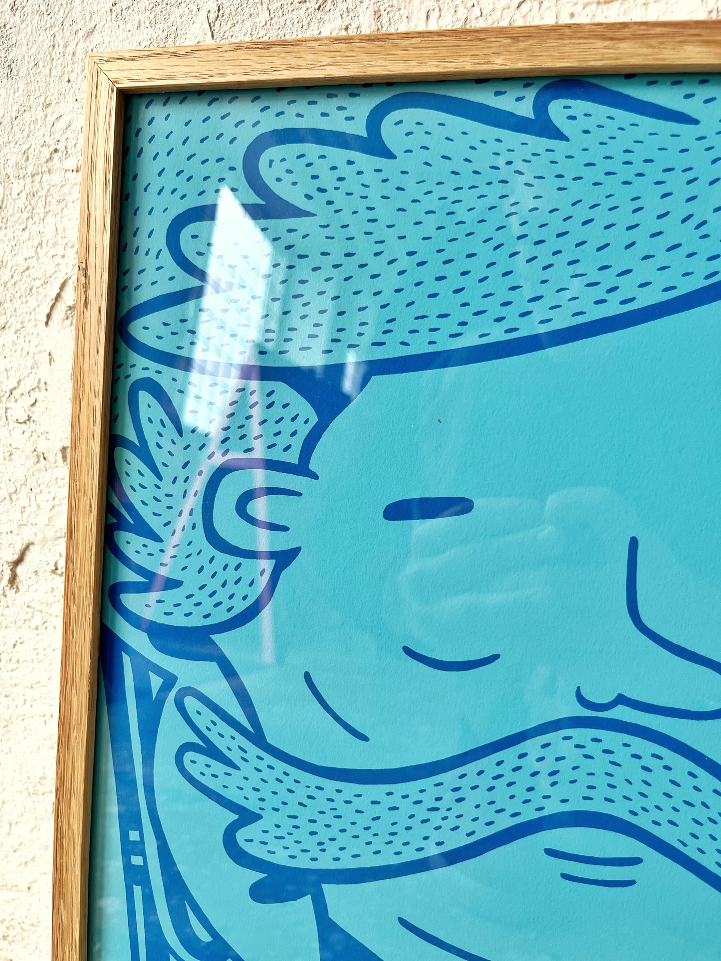 Indrammet Blue Gentleman - A3 størrelse