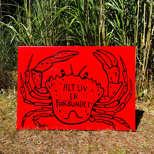 Alt liv er forbundet - 50x70 cm 🦀