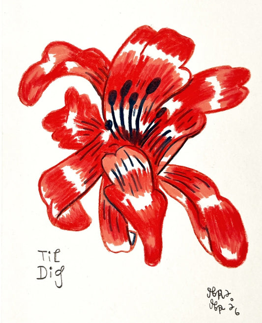Blomst - 29x23 cm