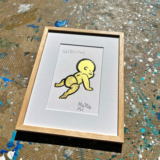 Guldklump - 26x19 cm