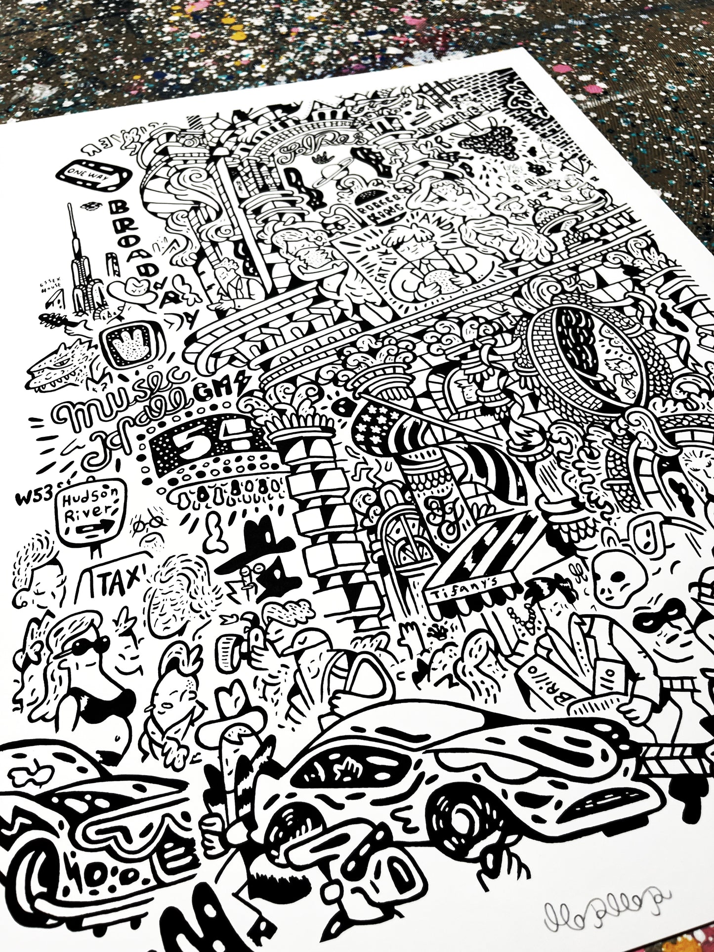 3 tilbage! People of New York City 70x50 cm