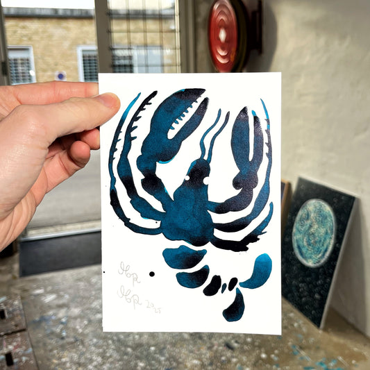 Hummer Blå - 18x12,5 cm