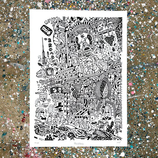 3 tilbage! People of New York City 70x50 cm