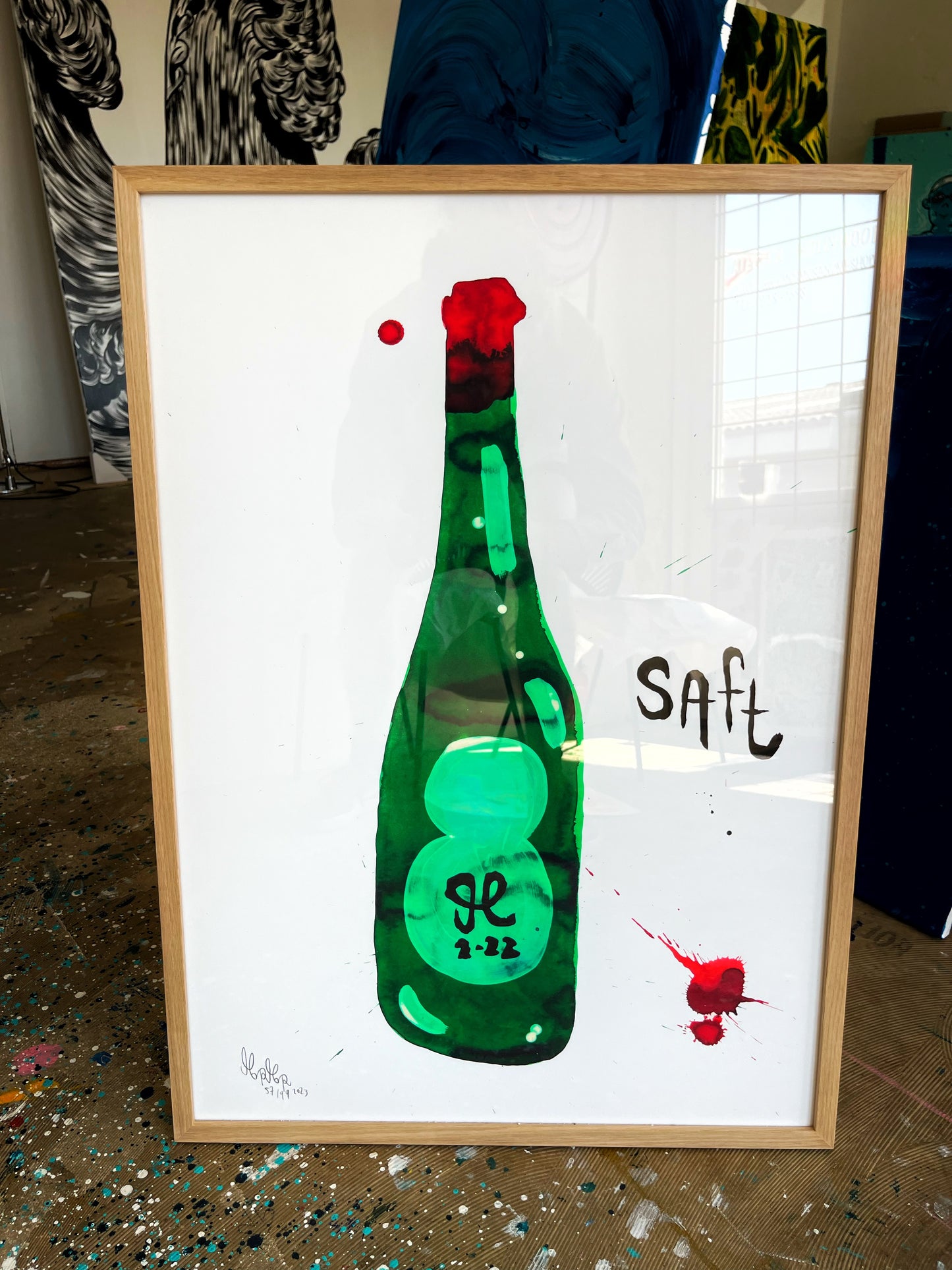 Saft indrammet - 70x50 cm