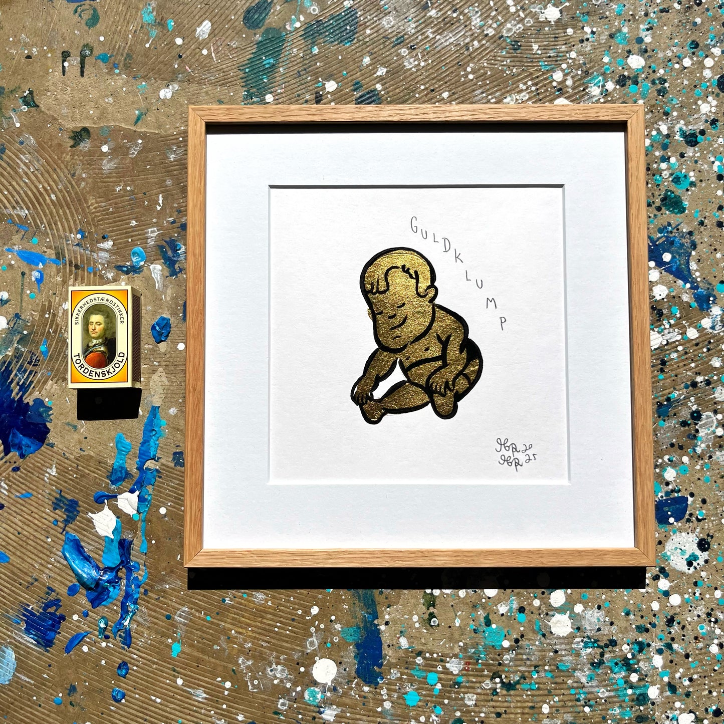 Guldklump - 26x26 cm