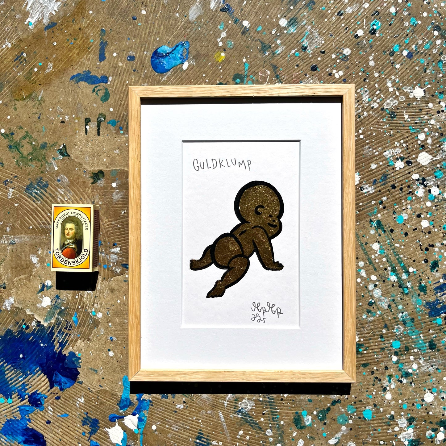 Guldklump - 26x19 cm