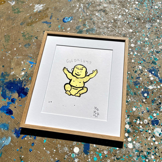 Guldklump - 31x27 cm