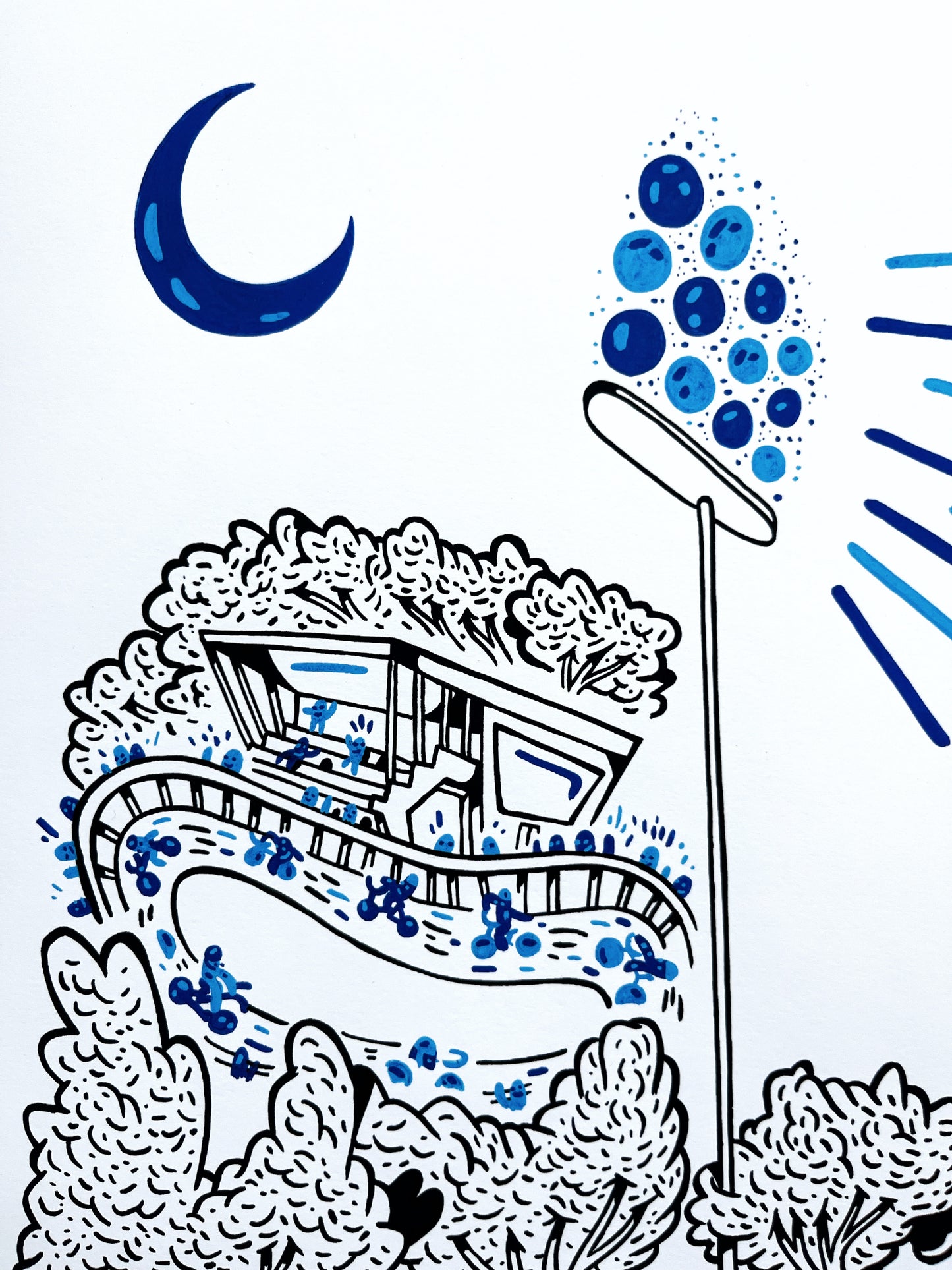 Allerede en bestseller - Over 170 stk. solgt! Aarhus Stadion - 50x70 cm ⚽️