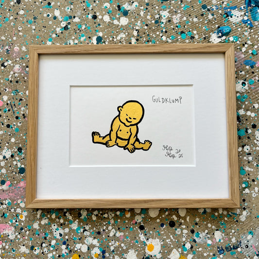 Guldklump - 18x23 cm