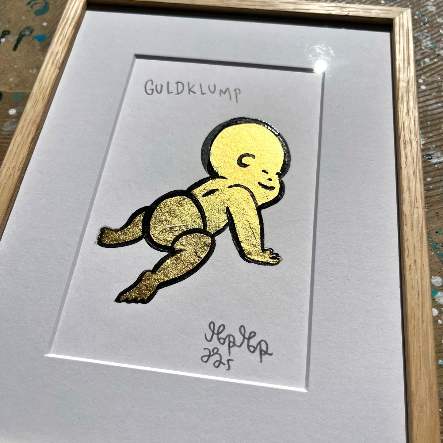 Guldklump - 26x19 cm
