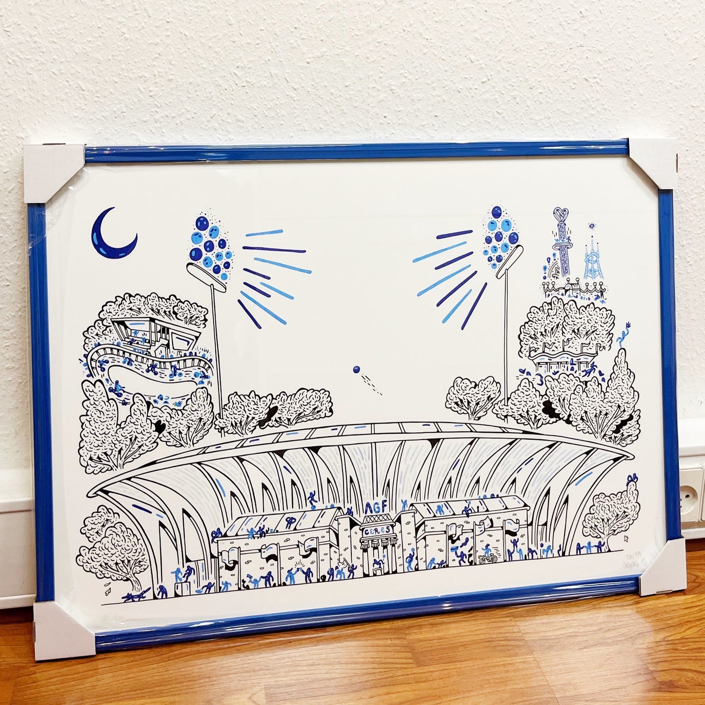 Allerede en bestseller - Over 170 stk. solgt! Aarhus Stadion - 50x70 cm ⚽️