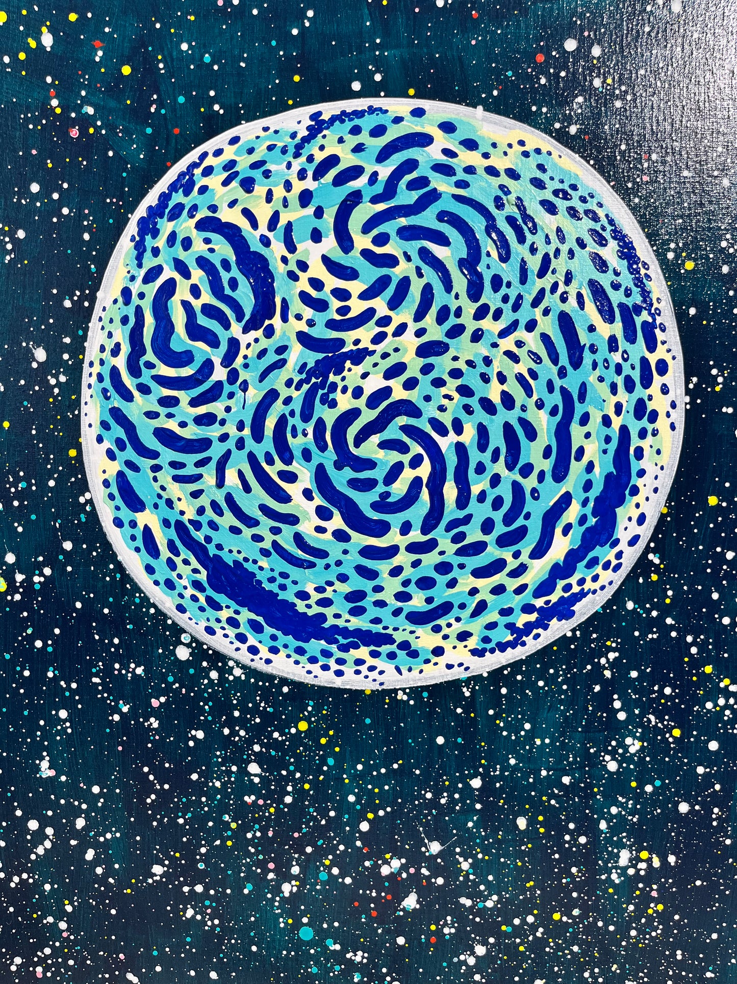 Vintermåne - 80x60 cm 🌝