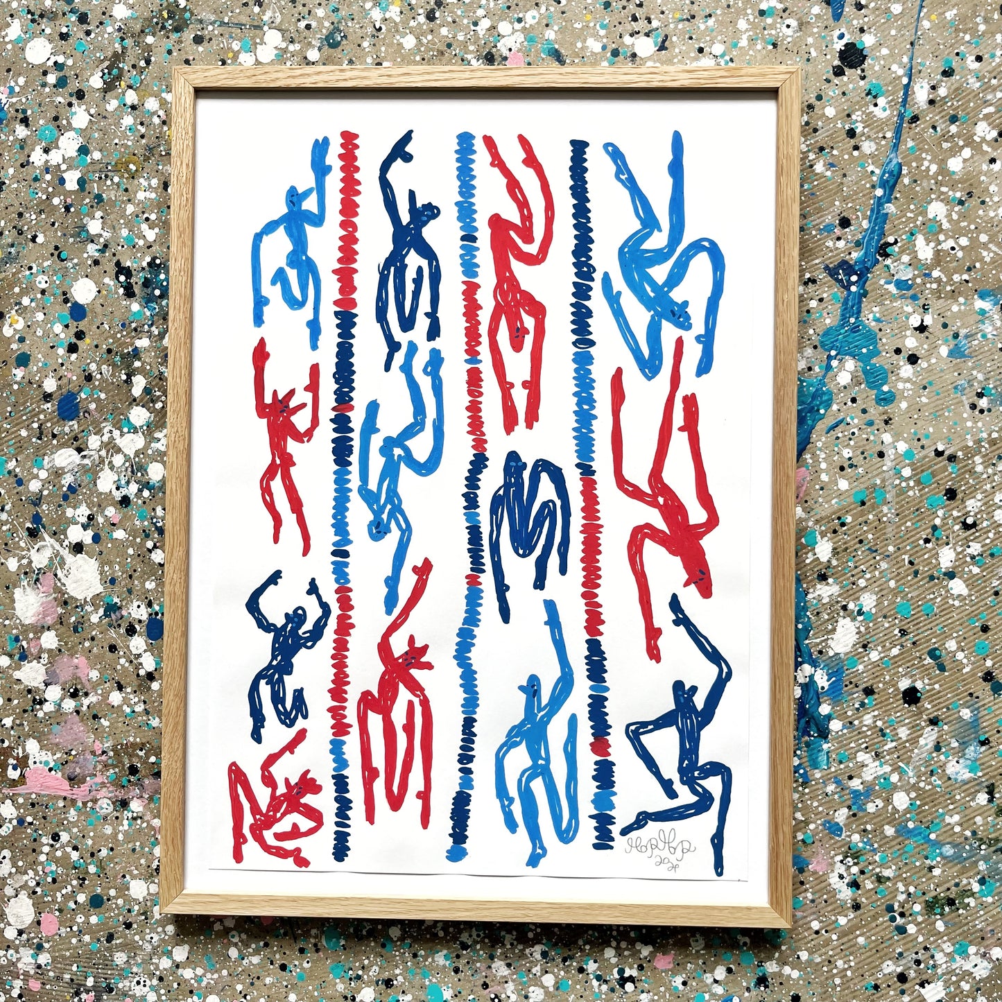 Svømmehallen - 46x34 cm