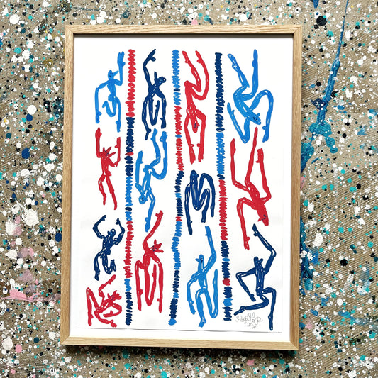 Svømmehallen - 46x34 cm