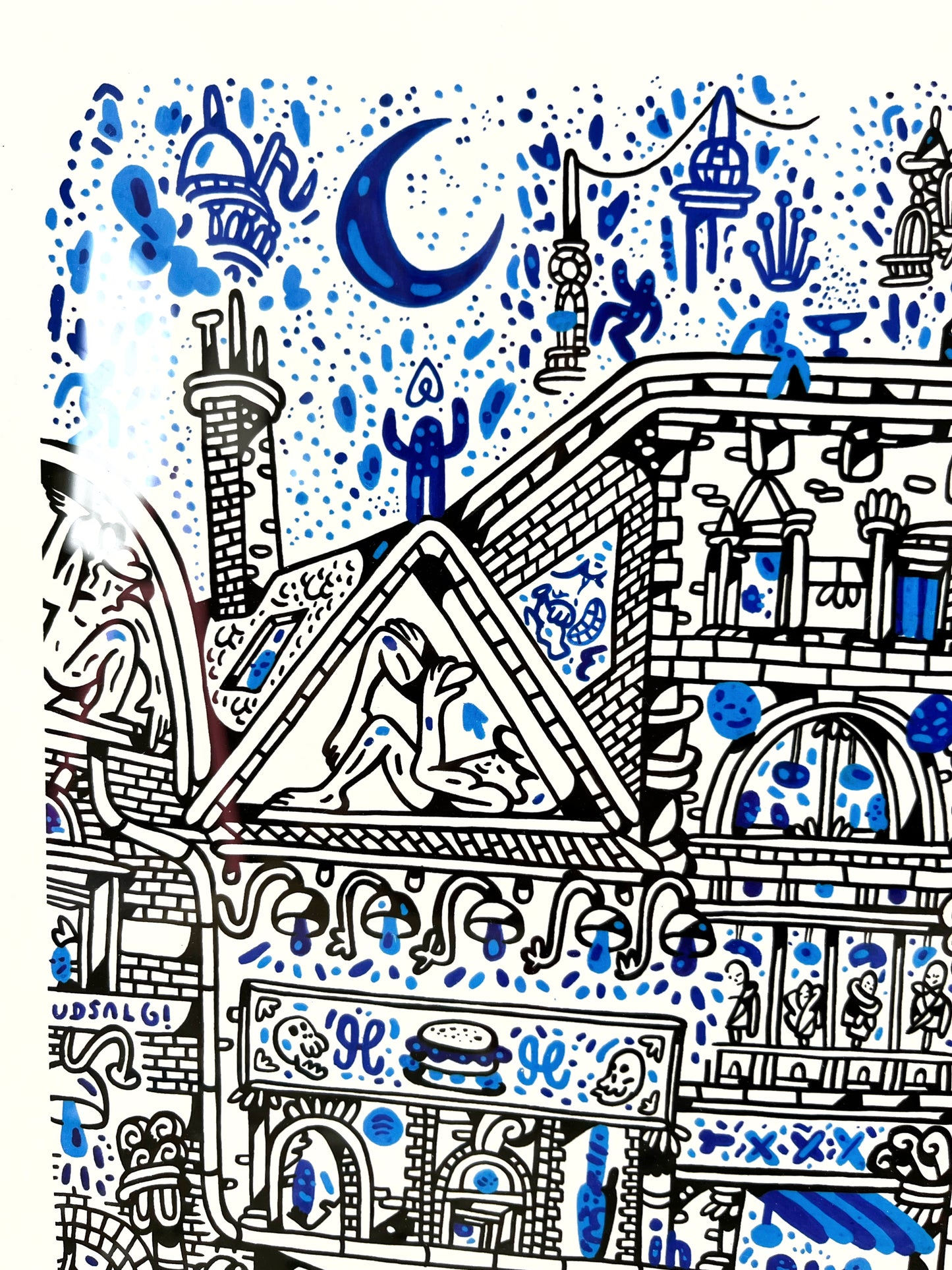 Få tilbage! Indrammet Fremtiden er her - A3 størrelse