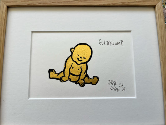 Guldklump - 18x23 cm