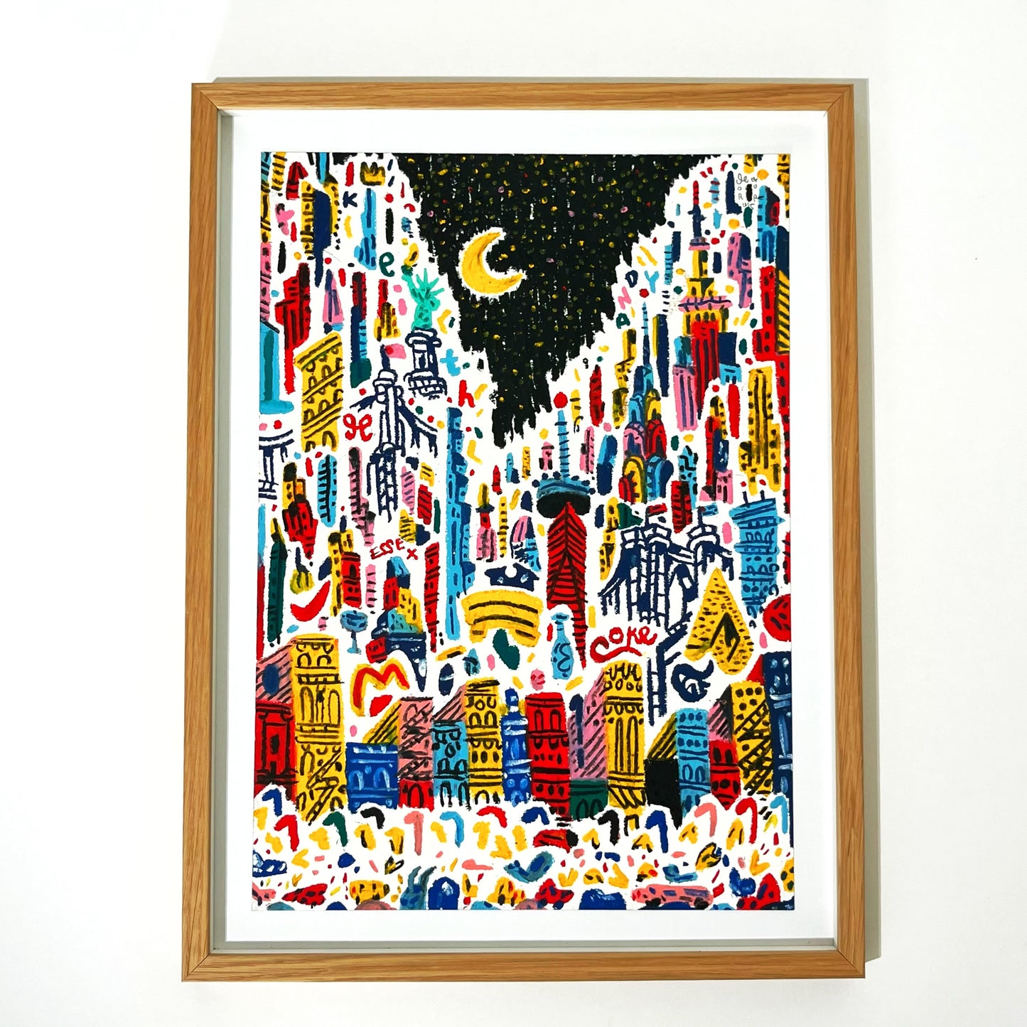 Byen der aldrig sover - 49x36 cm