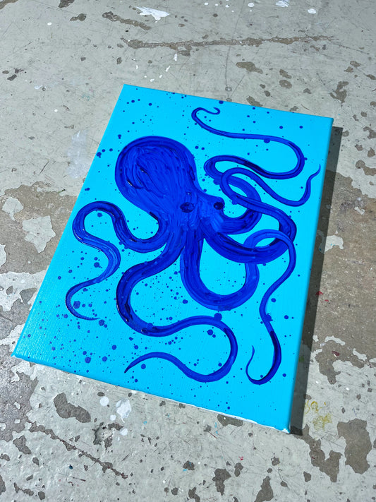 Blæksprutte - A3 størrelse