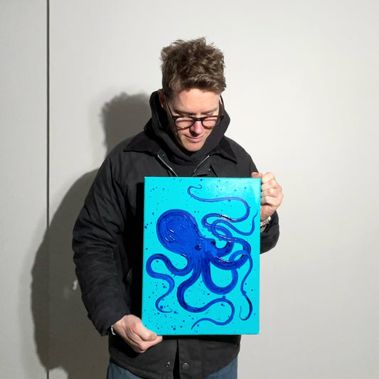 Blæksprutte - A3 størrelse