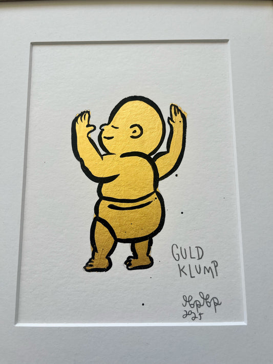 Guldklump - 28x23 cm