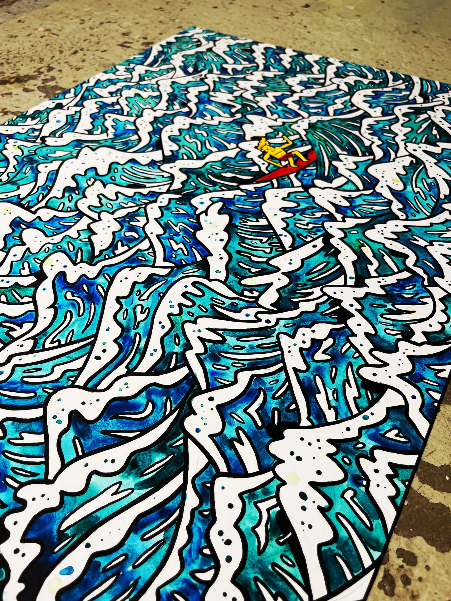 AP udgave - Surf 50x70 cm