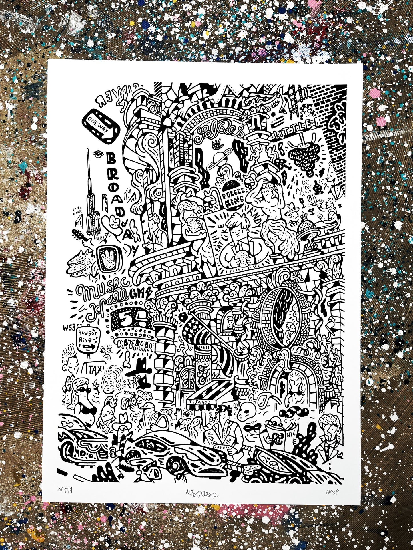 3 tilbage! People of New York City 70x50 cm