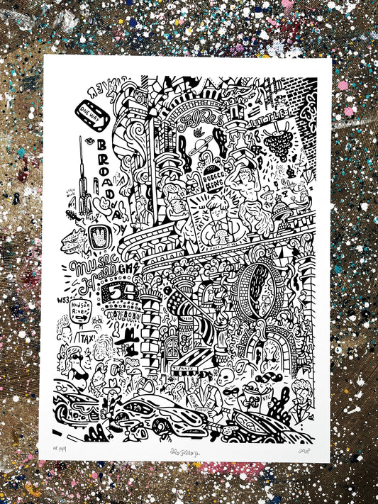 3 tilbage! People of New York City 70x50 cm