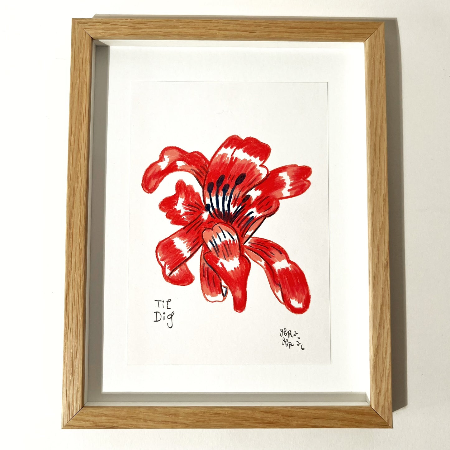 Blomst - 29x23 cm