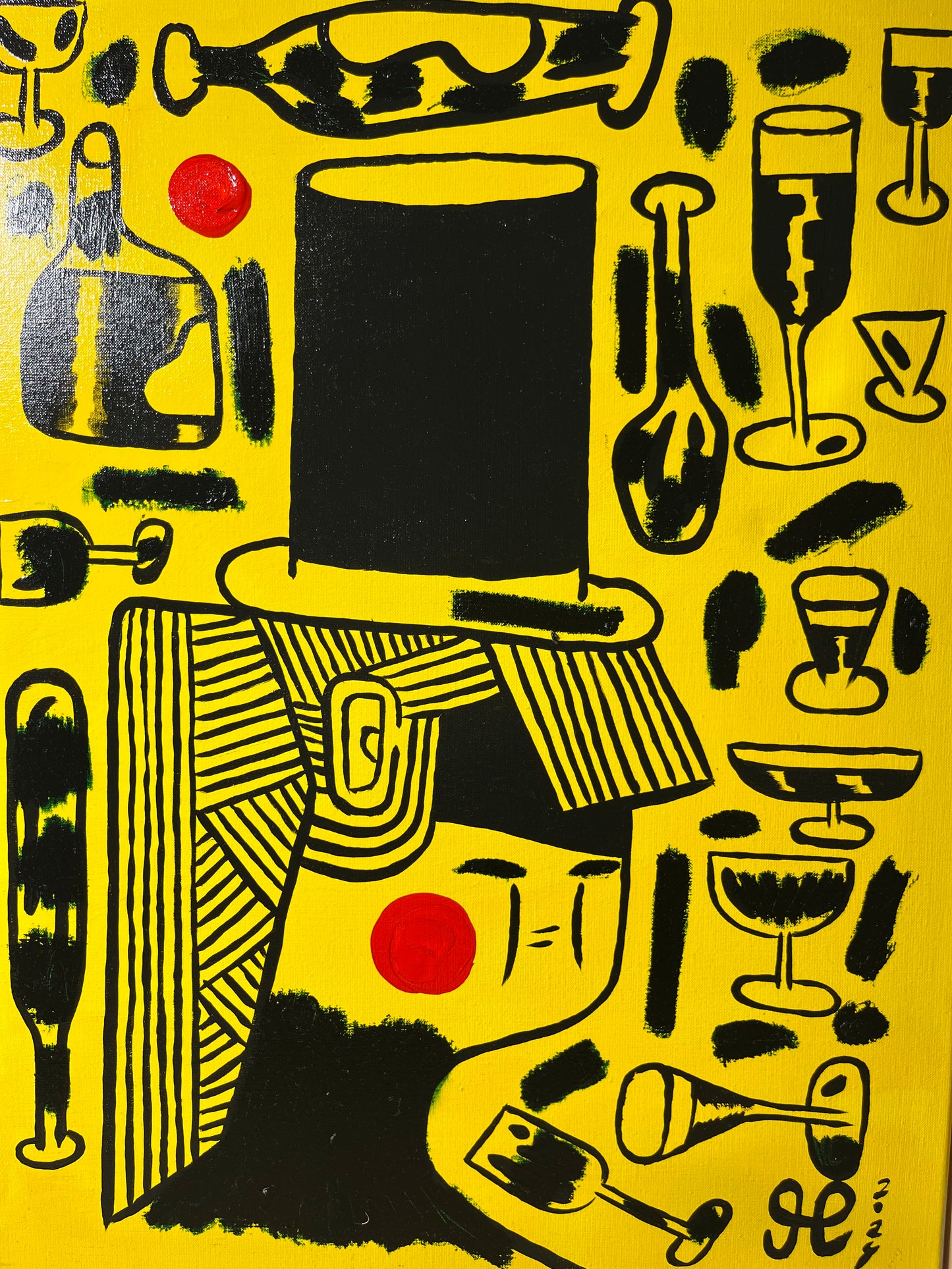 Festerne var sjovere dengang jeg drak alkohol - 84x63 cm