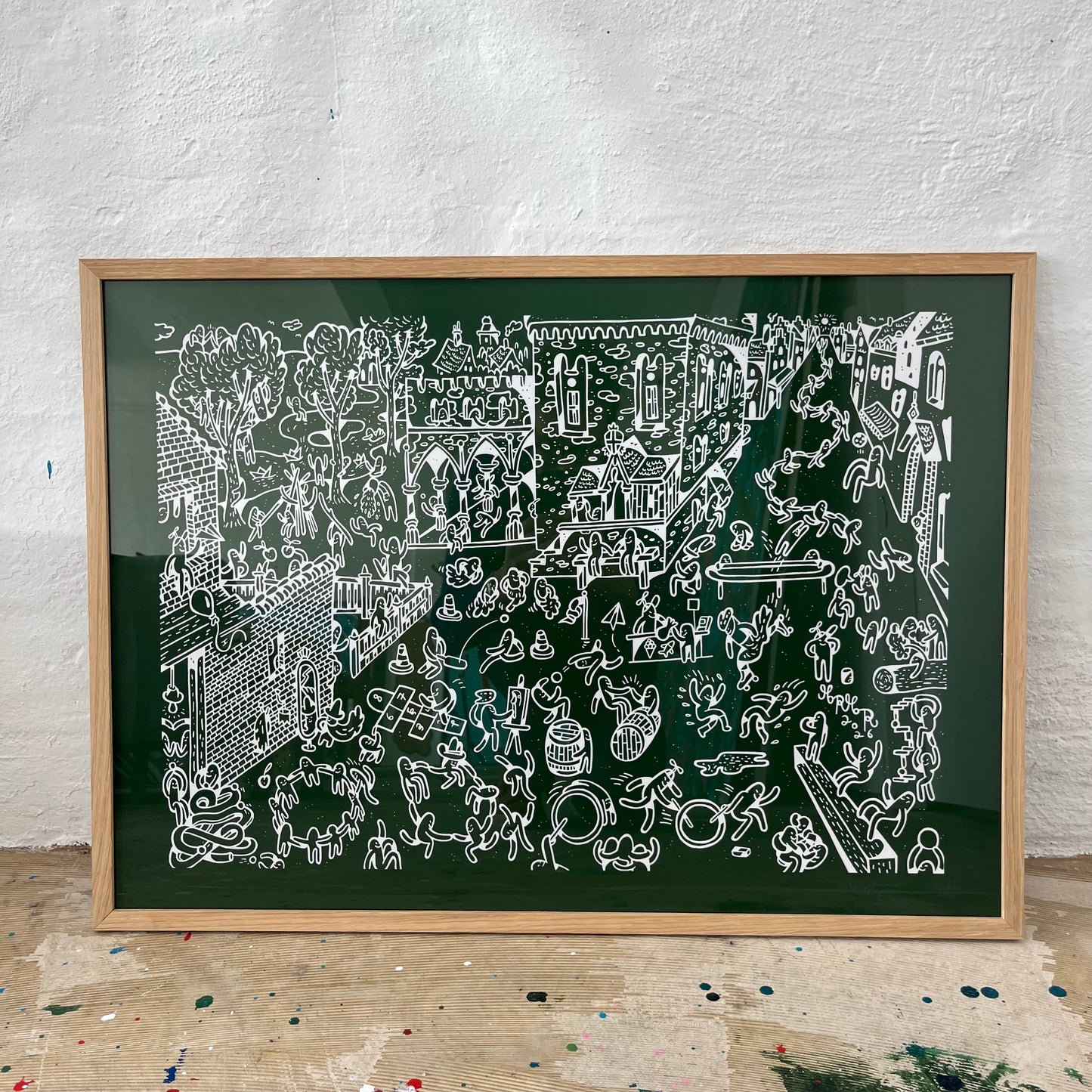 Lavet i et lille oplæg - Legekortet - 50x70 cm