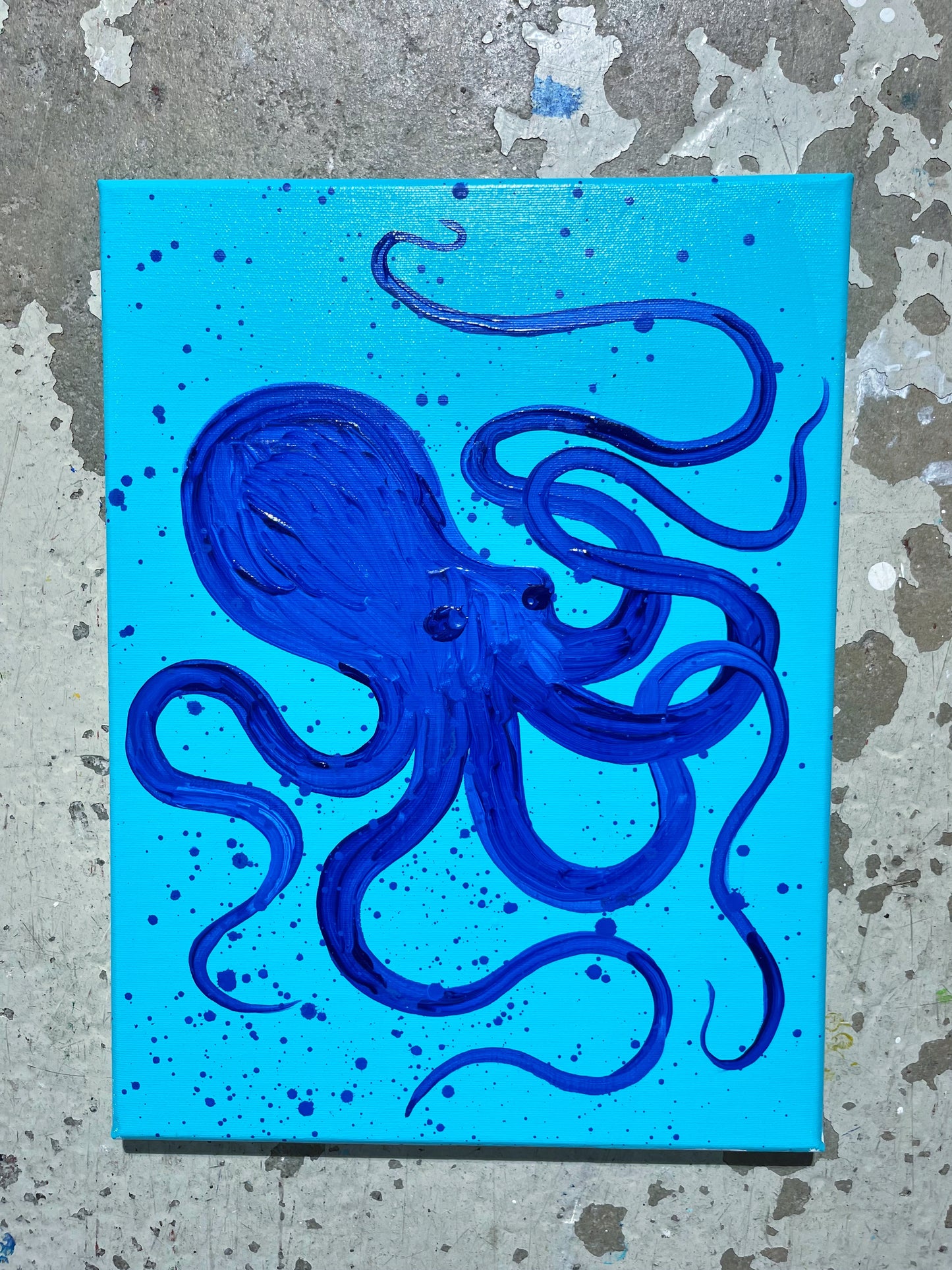 Blæksprutte - A3 størrelse