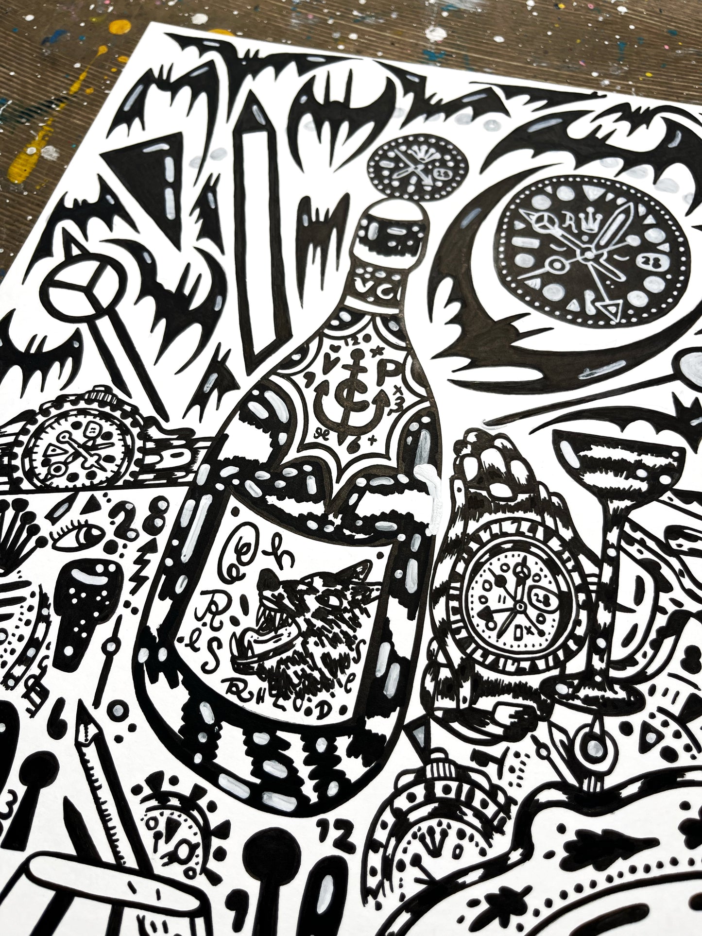 Morgenmad i HOLLYWOOD - 35,5x28 cm