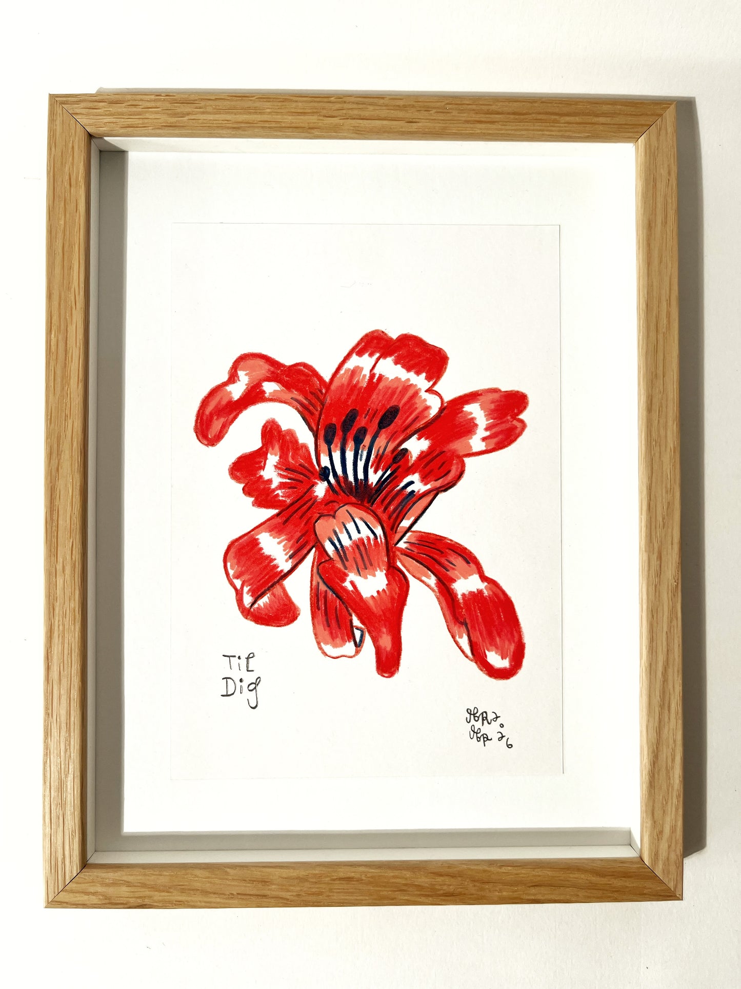 Blomst - 29x23 cm