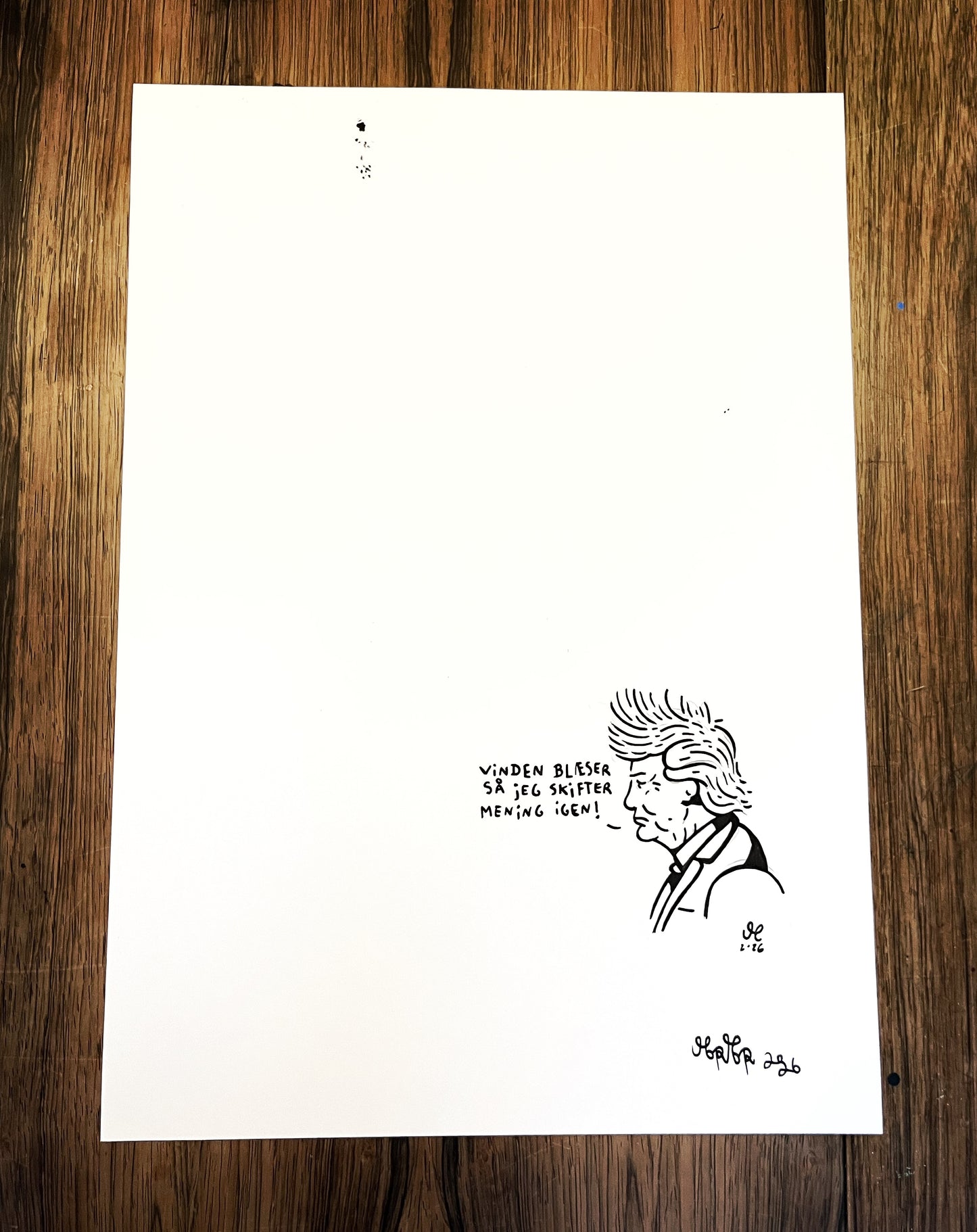 Som vinden blæser - A3 størrelse