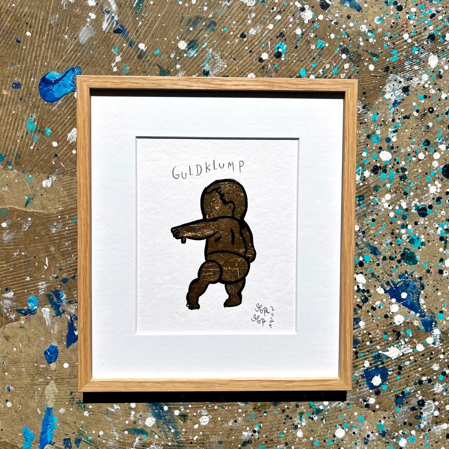 Guldklump - 25x22 cm