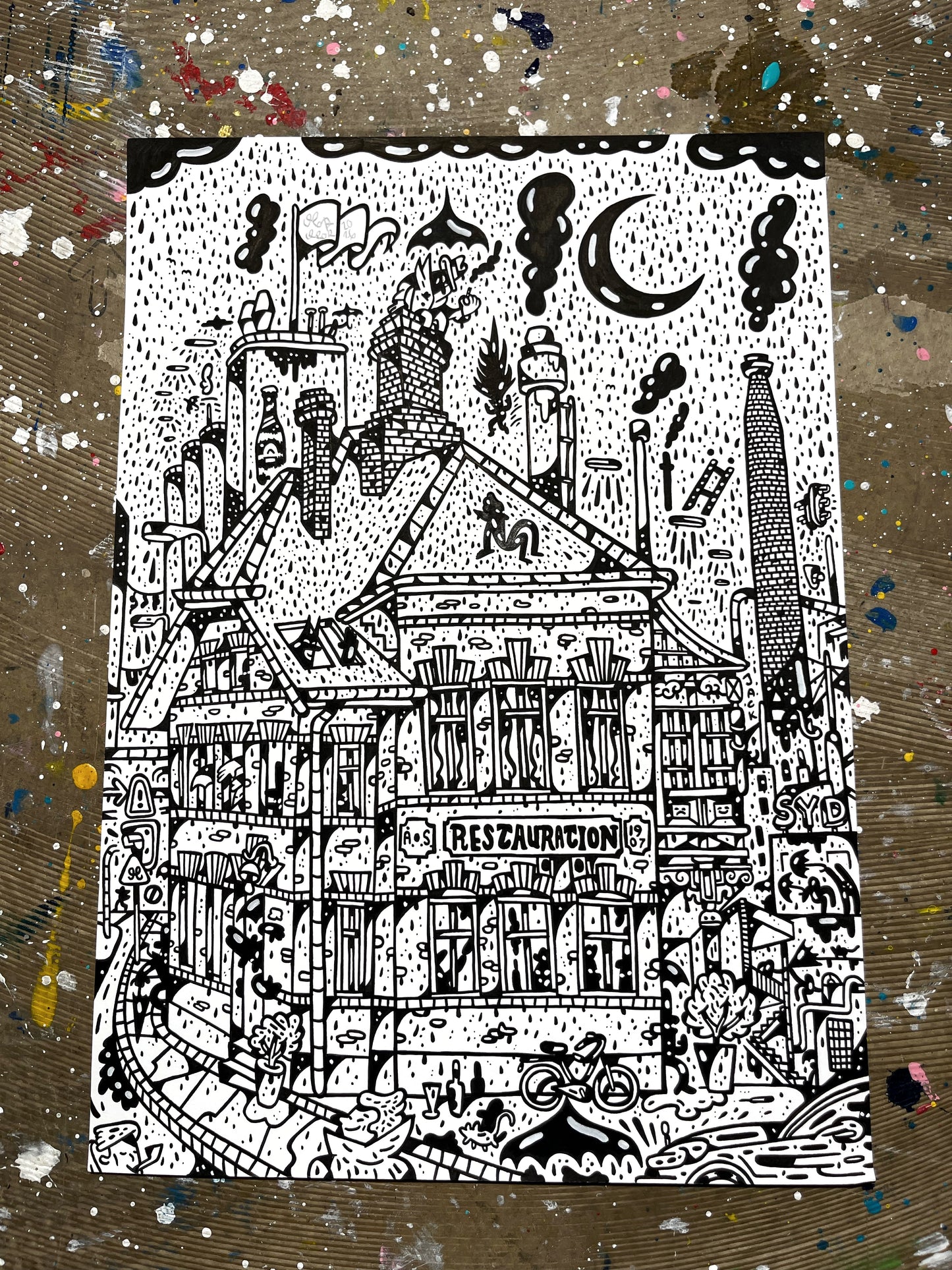 Sydhavnen original - A3 størrelse