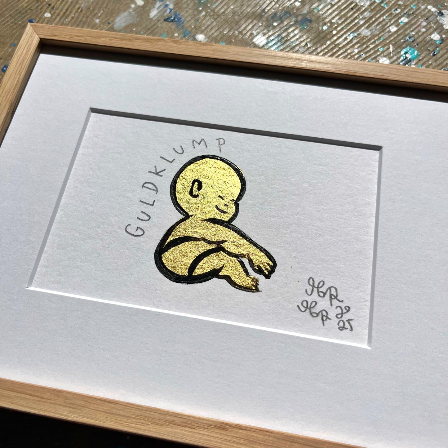 Guldklump - 18x23 cm